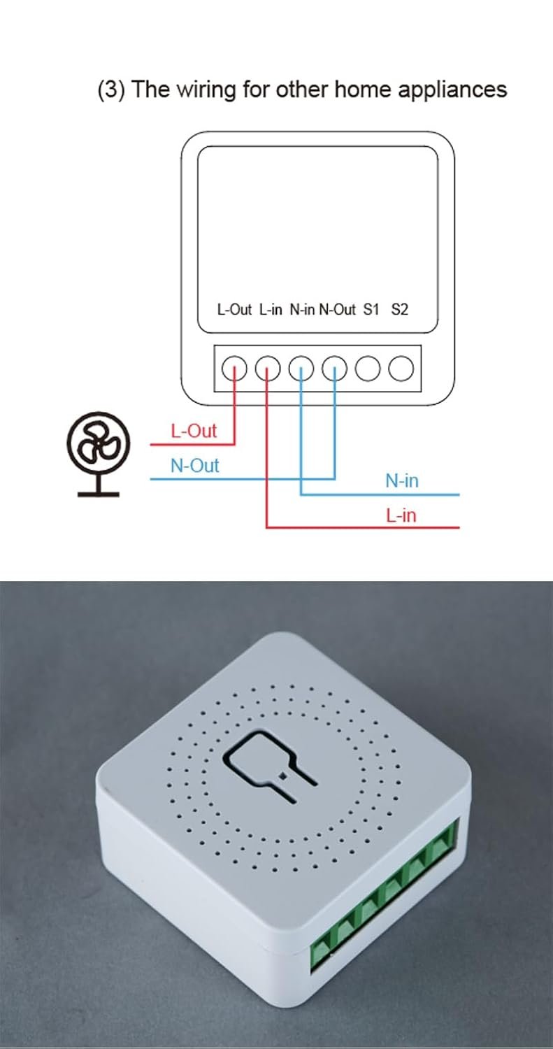 Zigbee Mini Smart DIY Relay Module Switch works with Alexa Google Home App and Voice Control,ZigBee Hub Required.16A (2 pack)