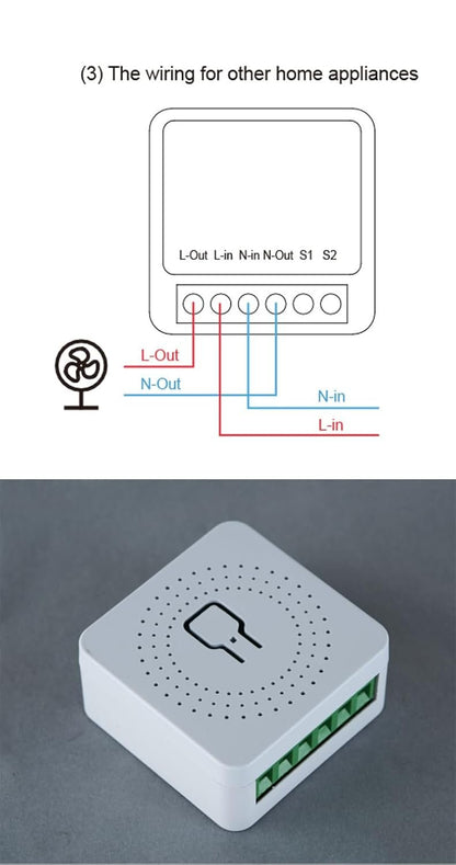 Zigbee Mini Smart DIY Relay Module Switch works with Alexa Google Home App and Voice Control,ZigBee Hub Required.16A (2 pack)
