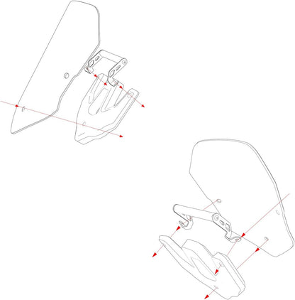 OXLLONE Motorcycle Navigation Bracket Mount for Multistrada 1200 Enduro 2016 2017 2018 Multistrada 1260 Enduro 2019
