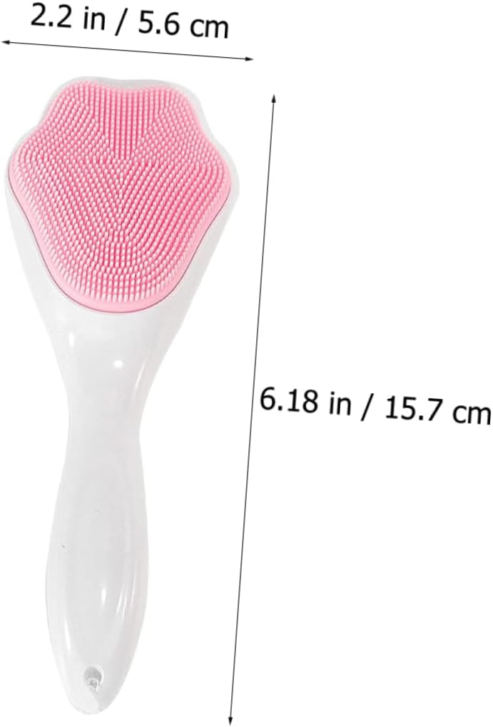 VICASKY 2Pezzi Scrubber per Siliconper Massaggio Della Strumento Manualper Esfoliazione e Detersione Facile per Tutti Tipi