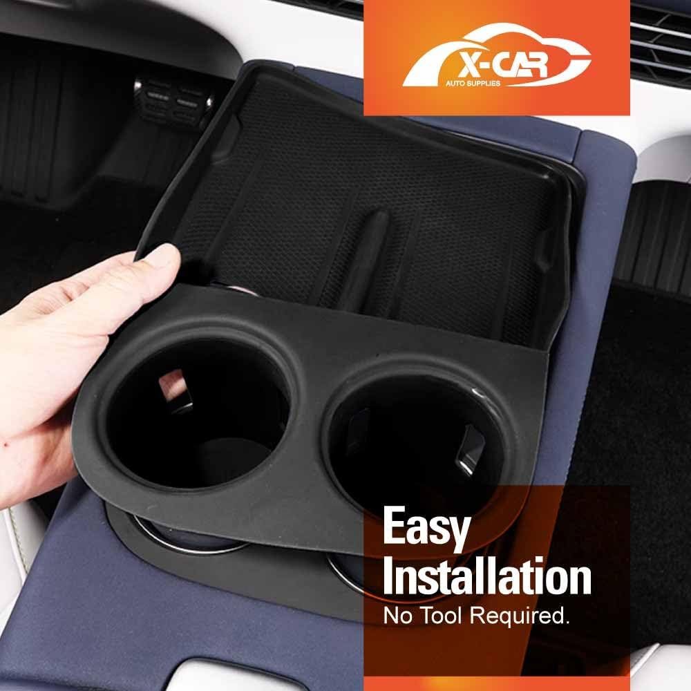 X-CAR Centre Console Organizer Tray Set for Xpeng G6 2024-Onwards Armrest Storage Box Cup Holder Car Interior Accessories