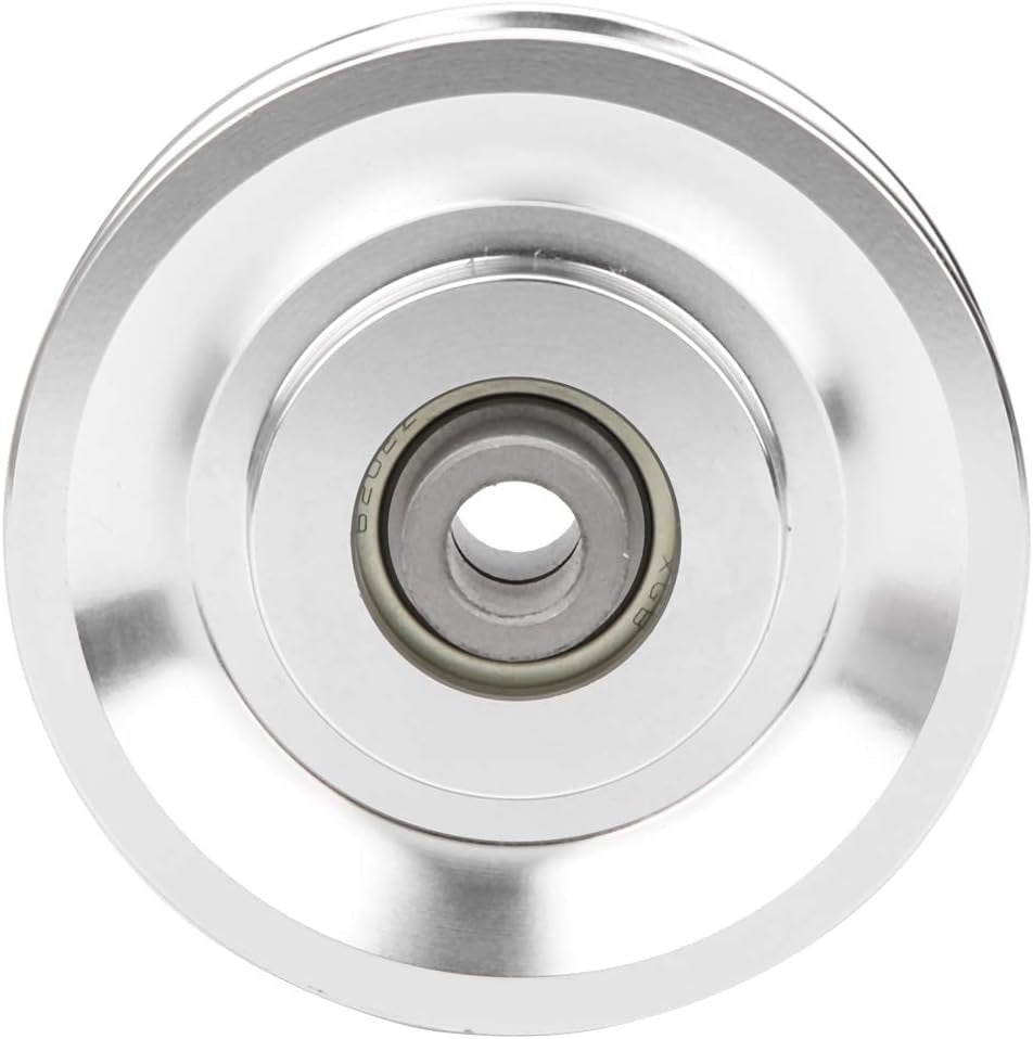 Heavy Duty Groove Wheel Fitness Equipment Accessories Stainless Steel Swivel Pulley Pulley Strength Training, Aluminium Alloy Pulley, for Gym Accessories Home(80mm in Diameter)