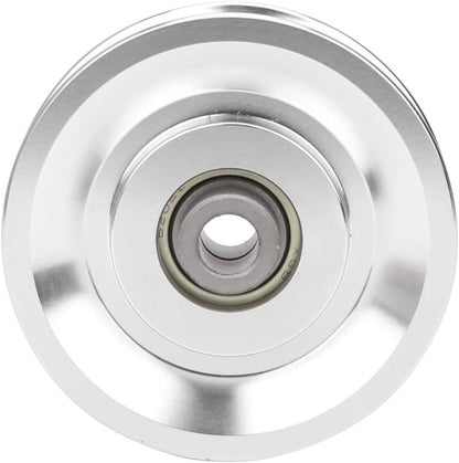 Heavy Duty Groove Wheel Fitness Equipment Accessories Stainless Steel Swivel Pulley Pulley Strength Training, Aluminium Alloy Pulley, for Gym Accessories Home(80mm in Diameter)