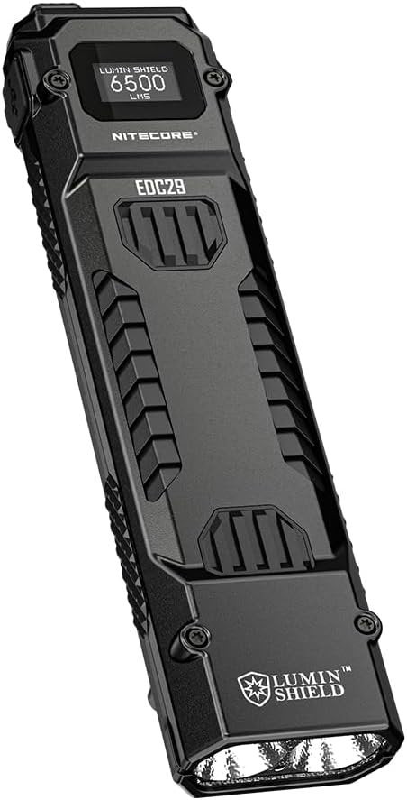 Nitecore EDC29 Luminblade Tactical Torch, USB Rechargeable LED Torch, Extremely Bright 6500 Lumens, Up to 61 Hours Runtime, Black