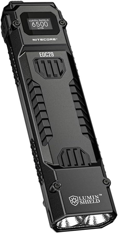 Nitecore EDC29 Luminblade Tactical Torch, USB Rechargeable LED Torch, Extremely Bright 6500 Lumens, Up to 61 Hours Runtime, Black