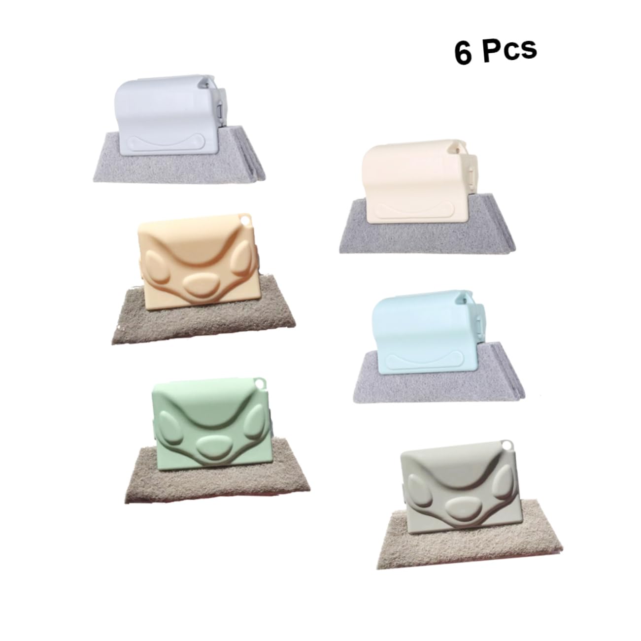 Beaupretty Home Cleaning Essential 6 Pezzi Set Di Spazzole Per La Pulizia Delle Scanalature Fessura Per Finestre E Spazzola Per Una Facile Rimozione Delle Macchie Casuale