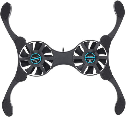Mini Portable Folding Foldable USB Dual Fan Cooler Cooling Pad for PC Laptop Notebook 7 VCXN