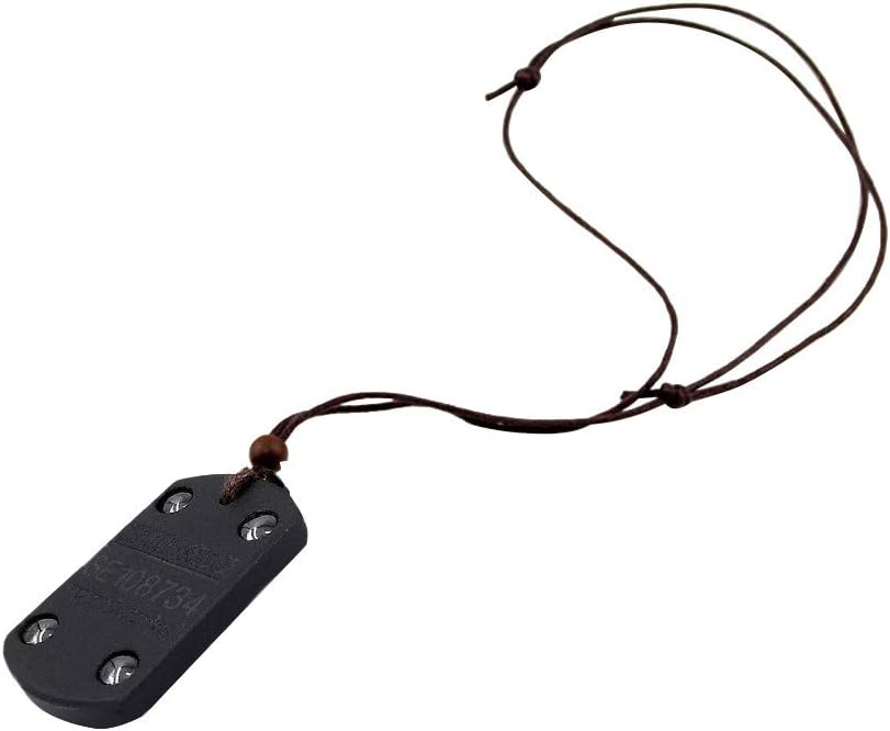 XIMULIZI Anti EMF Radiation Protection Pendant Tourmaline 2300 Negative Ions Far Infrared & Scalar Energy Volcanic Lava Reverse Aging Necklace,1