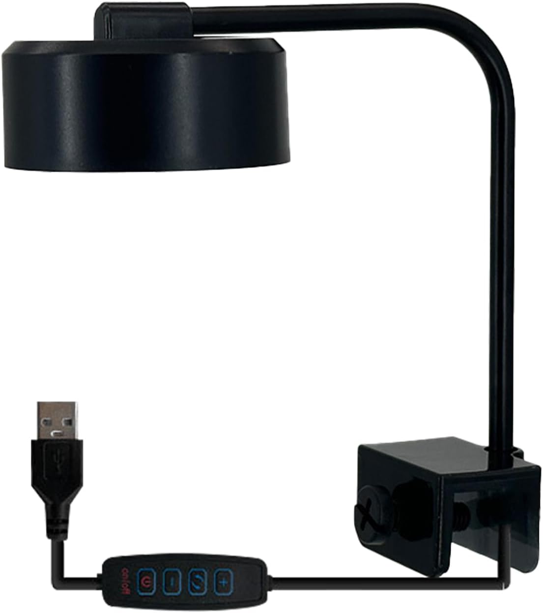 LED Aquarium Light, Saltwater Fish Tank Lamp, 6.1x2.36x5.35 inches 3 Smart Modes with Adjustable Brightness, 360 Degree Adjustable Lighting for Marine Habitat Use