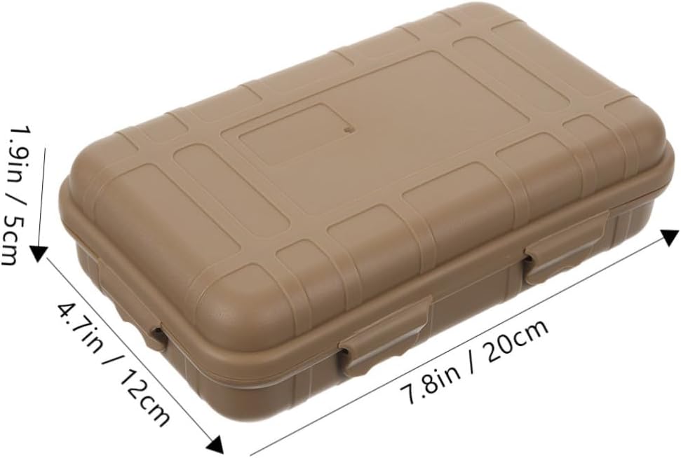 LAPYAPPE Survival Device Storage Case Durable Shockproof Organizer Tool Box for Outdoor Supplies Compact Lightweight Material for Camping Emergency Preparedness