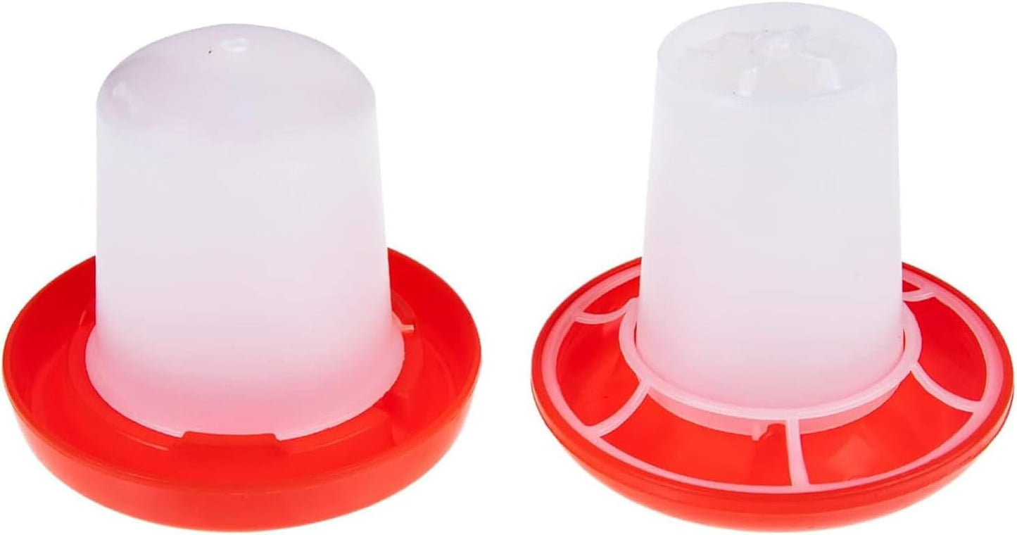 Xinghonyac Chick Feeder and Drinker Kit, Poultry Breeding Feeder Water Feeder, Plastic Automatic Feeding and Watering Feeder for Chicks, Ducks, Gooses