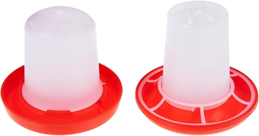 Xinghonyac Chick Feeder and Drinker Kit, Poultry Breeding Feeder Water Feeder, Plastic Automatic Feeding and Watering Feeder for Chicks, Ducks, Gooses
