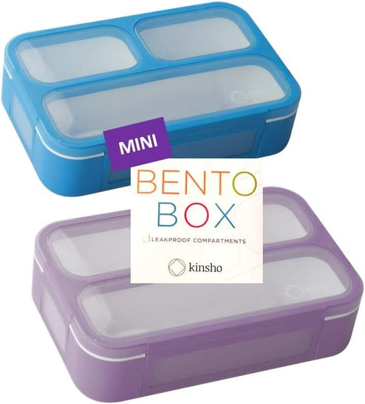 Leakproof Bento Lunch and Snack Box Set | Food Prep & Meal Planning Portion Containers for Kids and Adults | BPA Free | Microwave Safe | Accessories One Size Lilac Sparkle Mini
