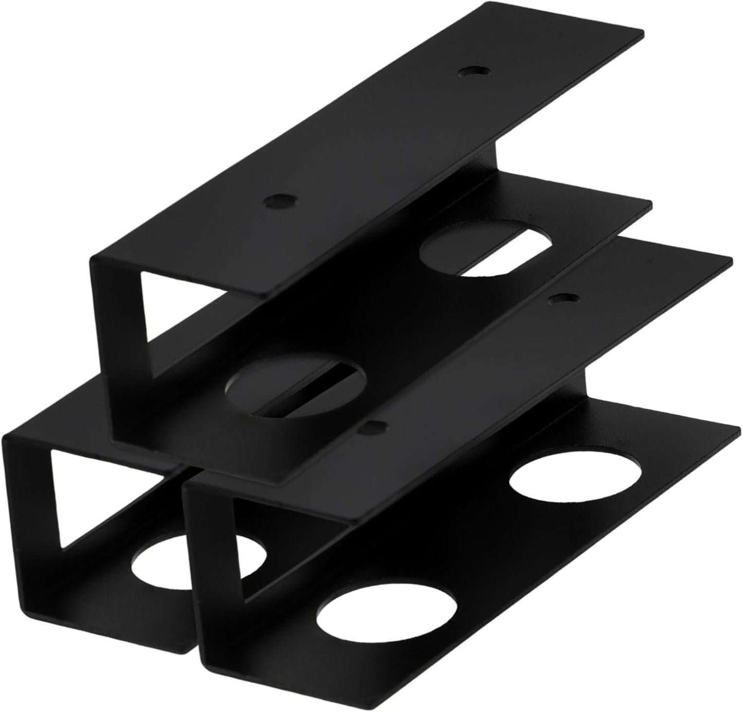 jojofuny 3Pcs Under Desk Laptop Storage Rack Black Metal Laptop Docking Stand for Desk Space Saving Design with Easy Installation Optimize Workspace Organization