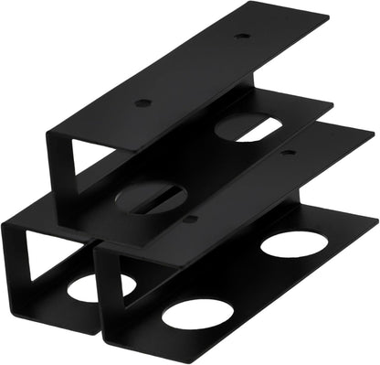 jojofuny 3Pcs Under Desk Laptop Storage Rack Black Metal Laptop Docking Stand for Desk Space Saving Design with Easy Installation Optimize Workspace Organization