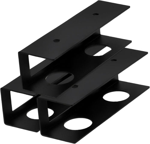 jojofuny 3Pcs Under Desk Laptop Storage Rack Black Metal Laptop Docking Stand for Desk Space Saving Design with Easy Installation Optimize Workspace Organization