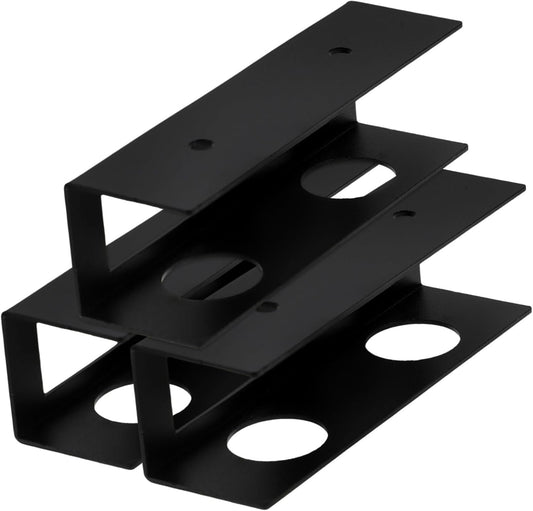 jojofuny 3Pcs Under Desk Laptop Storage Rack Black Metal Laptop Docking Stand for Desk Space Saving Design with Easy Installation Optimize Workspace Organization