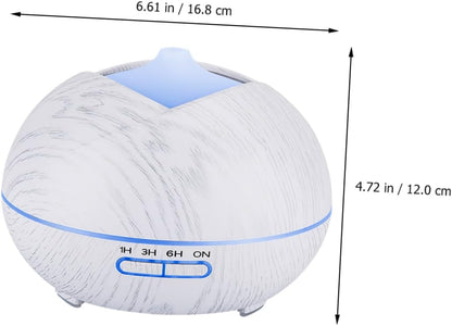 PRETYZOOM LED Aromatherapy Diffuser with Color LED Lights Aroma Humidifier for Home Remote Control Intelligent Timer Humidifier for Relaxing Atmosphere and Fragrance