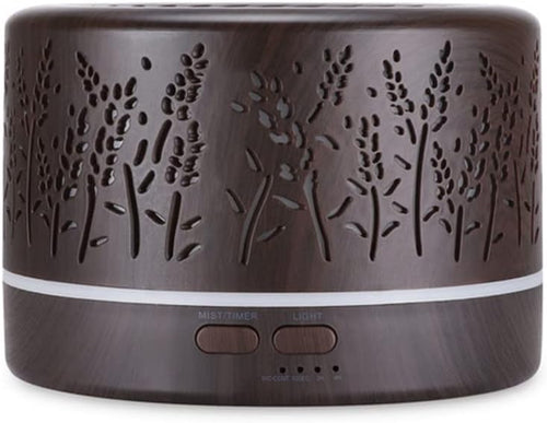 700ml Remote Control Ultrasonic Electric Air Humidifier Aroma Diffuser Essential Oil Cool Mist Maker 7 LED Light Coloful for Office Home Car (B)
