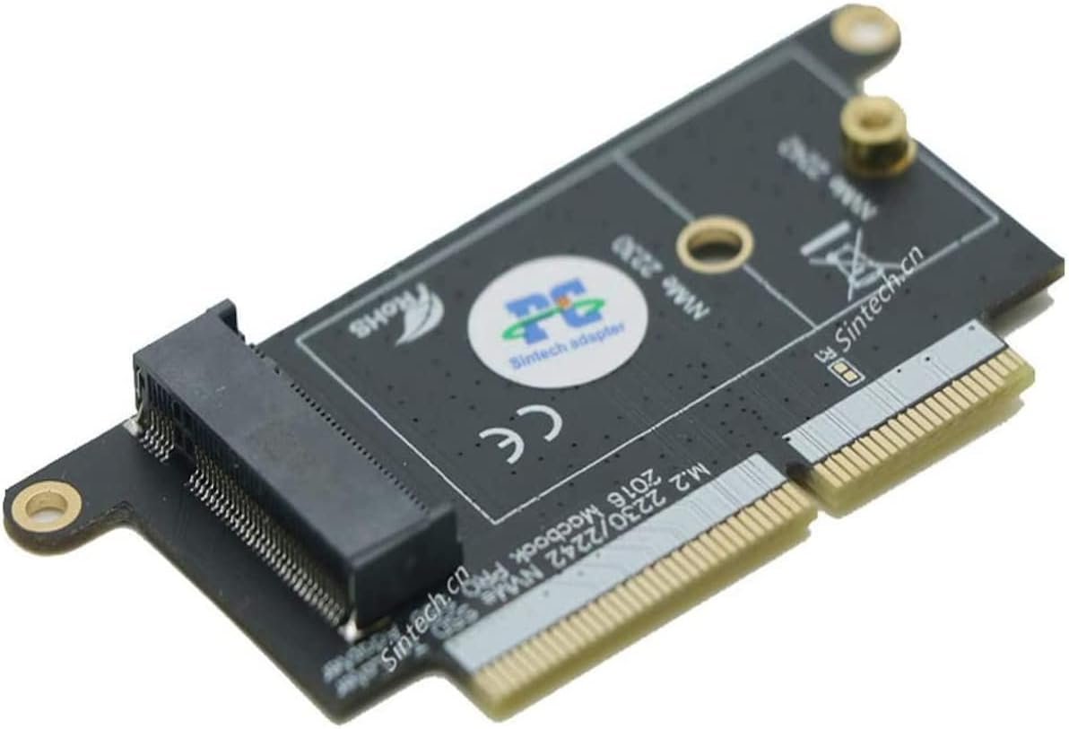 Sintech M.2 NVMe SSD Adapter Card for Upgrade 2016 2017 13" MacBook PRO A1708 Non-Touch Bar Models(Only for Late 2016-Mid 2017 Year)