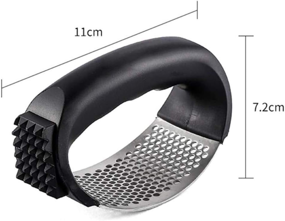 Zongha Garlic Press Stainless Steel Garlic Press Garlic Rocker Kitchen Utensils Garlic Peeler Kitchen Gadgets and Tools Black, One Size