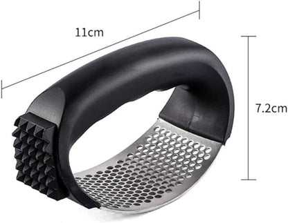 Zongha Garlic Press Stainless Steel Garlic Press Garlic Rocker Kitchen Utensils Garlic Peeler Kitchen Gadgets and Tools Black, One Size