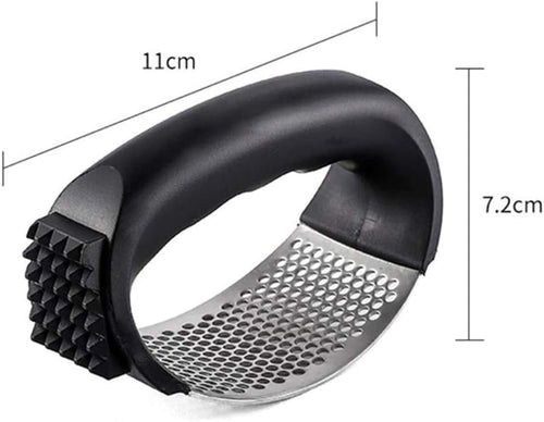 Zongha Garlic Press Stainless Steel Garlic Press Garlic Rocker Kitchen Utensils Garlic Peeler Kitchen Gadgets and Tools Black, One Size