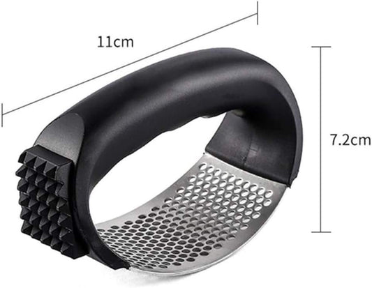 Zongha Garlic Press Stainless Steel Garlic Press Garlic Rocker Kitchen Utensils Garlic Peeler Kitchen Gadgets and Tools Black, One Size