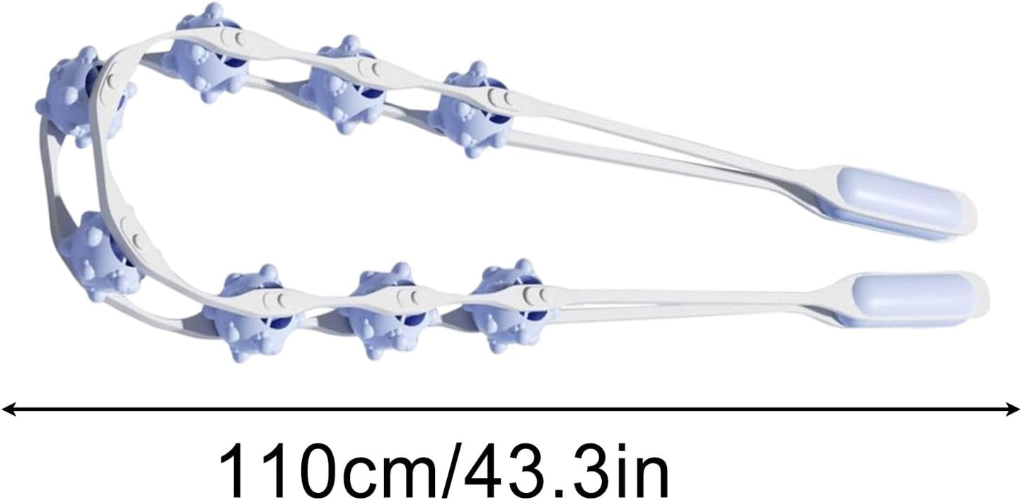 Wlikmjg Strumento per Massaggio alla Schiena, Rullo Massaggiante Manuale e Portatile, Attrezzatura e Fitness per Addominali, Gambe, Braccia, Vita, Collo, Piedi e Muscoli