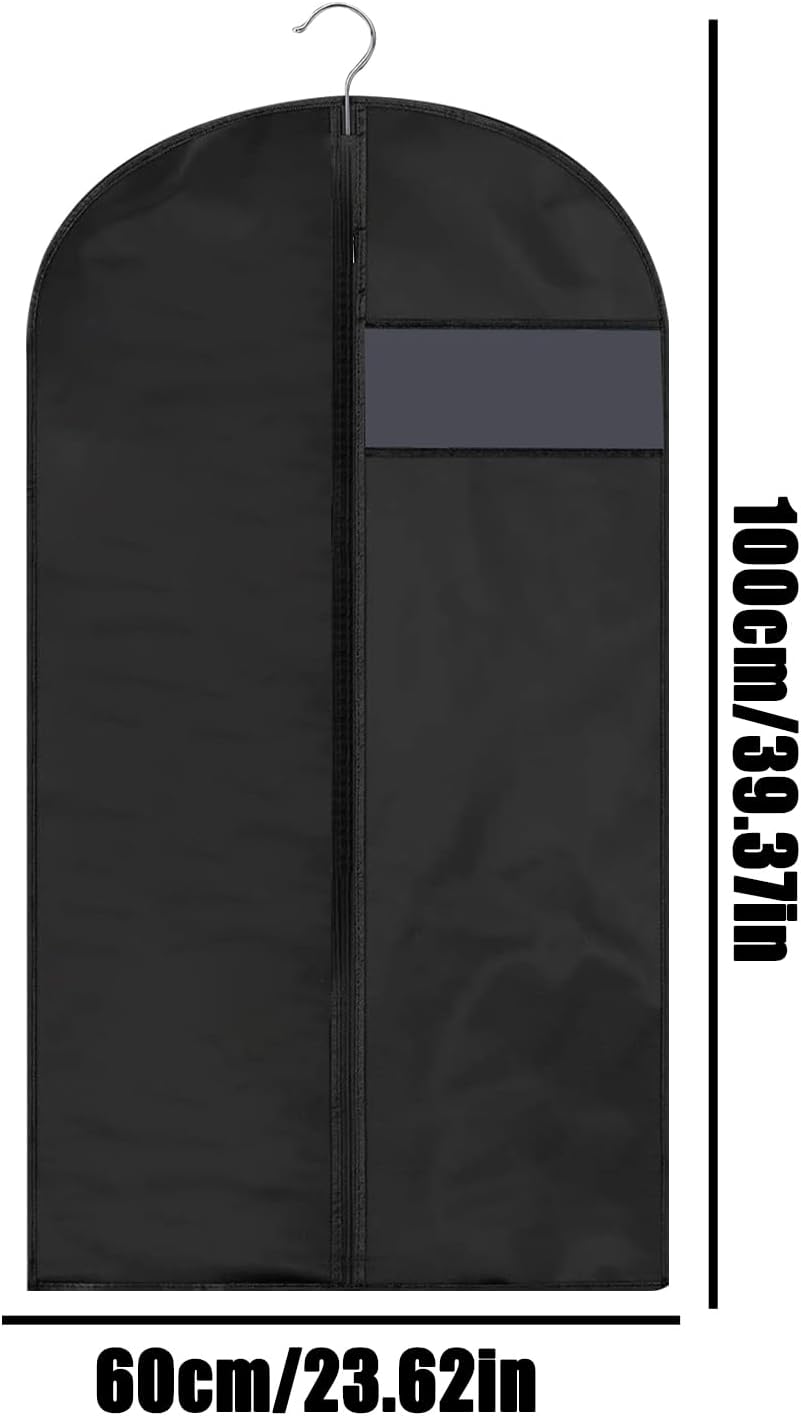 Bags, Coat Storage Organizers, Hangable Space Saver with Zipper, Dustproof Protective Cover Jackets, Shirts, Sweatshirts, Ideal for Closet Organization and Travel Clothing