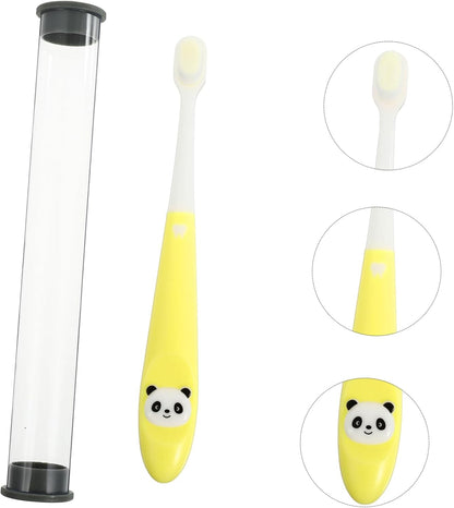 VALICLUD 1Pc Cute Panda Toothbrush with Soft Bristles Gentle Mouth Care for Years Old for Daily Teeth Cleaning and Comfort Includes Durable Bucket