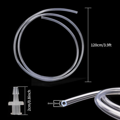 DEPEPE 2pcs 100ml Large Plastic Syringe with 2pcs 47in Handy Plastic Tubing and Luer Connections for Scientific Labs, Measuring, Watering, Refilling, Filtration, Feeding