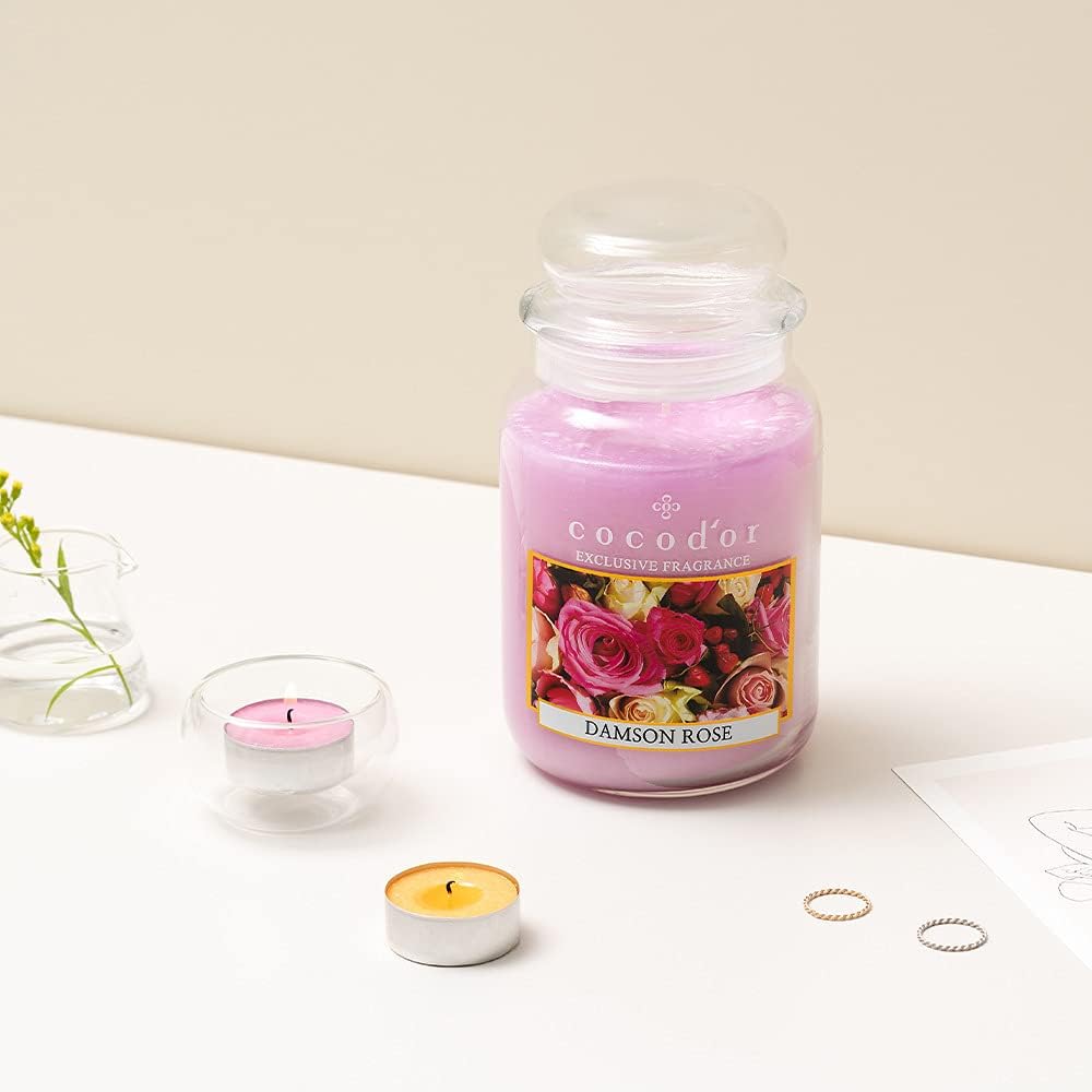 COCODOR Scented Tealight Candles - Garden Lavender - 100 Pack - 4-5 Hour Extended Burn Time - Made in Italy - Cotton Wick - Room Décor & Office Décor, Home Fragrance, Gift