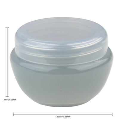 Beauticom 10G/10ML Frosted Container Jars with Inner Liner for Scrubs, Oils, Salves, Creams, Lotions, Makeup Cosmetics, Nail Accessories, Beauty Aids - BPA Free (72 Pieces, Gray)