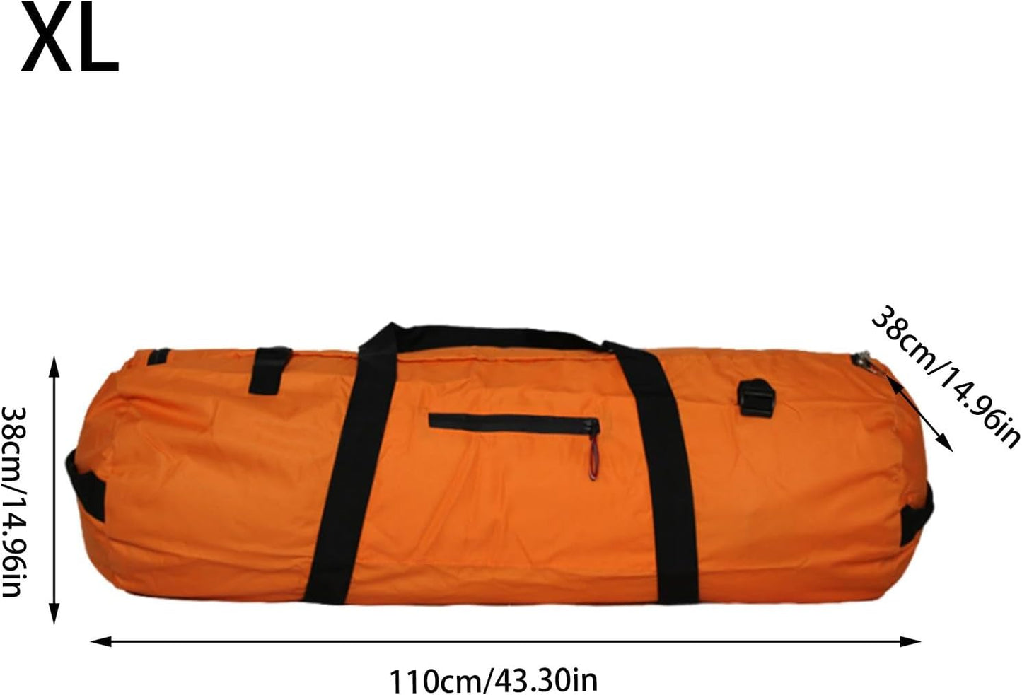 GkgWuxf Zippered Duffel Bag for Travel | Travel Tent Bag | Double Handle Design Zippered Tent Bag Foldable for Outdoor Gear