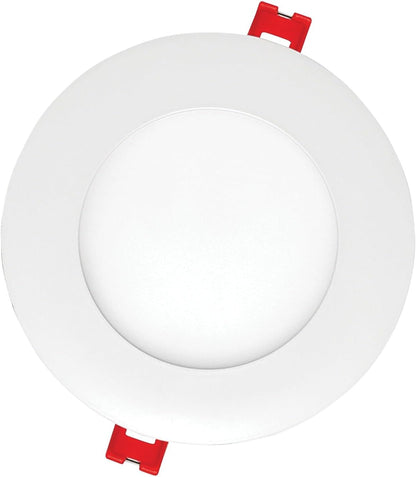 Globe Electric Collection Wi-Fi Smart 4" Ultra Slim Multicolor Changing RGB Tunable White Recessed Lighting Kit, No Hub Required, Voice Activated, 9W, 50068, 4 Inches