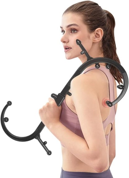 Trigger Point Massager Tool-GOHIKING Neck and Back Massager Handheld, Manual Self Massage Tool, Lower Back Massager, Shoulder Massager, Myofascial Release Tool - Deep Muscle Massage