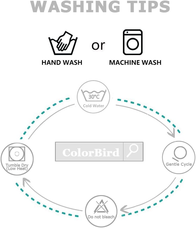 ColorBird Farmhouse Oblong Tablecloth, 55 x 86 Inch Cotton Linen Table Covers, Fabric Cloth Tablecloths for Rectangle Tables Kitchen Dining Tabletop Picnic Patio