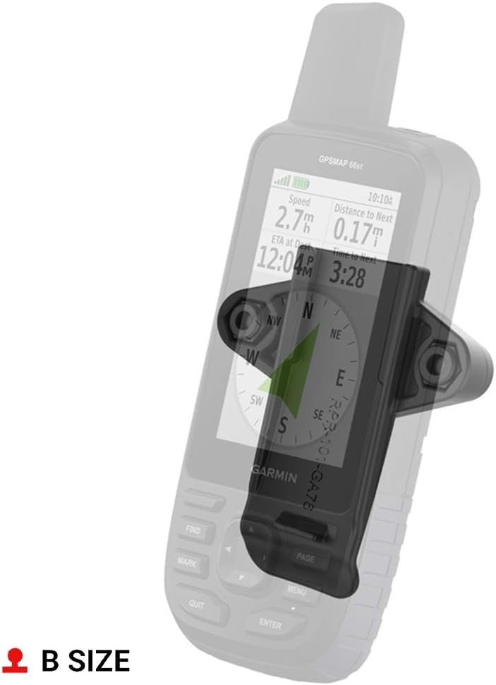 RAM Mounts Spine Clip Holder with Ball for Garmin Handheld Devices RAM-B-202-GA76U with B Size 1" Ball