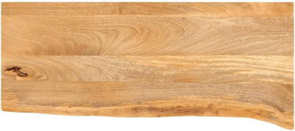 Eleganz Solid Mango Wood Table Top with Live Edge, 70 x 30 x 2,5 cm – Natural & Durable for Dining Room, Kitchen, or Office – Eco-Friendly Handcrafted Design