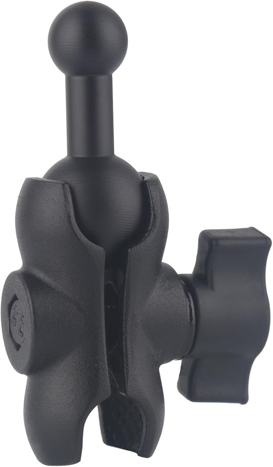 1 inch to 17mm Ball Adapter for RAM Mounts B Size Double Socket Arm, Compatible with Garmin GPS, 25mm Female Socket to 17mm Male (2.4" Short Arm)
