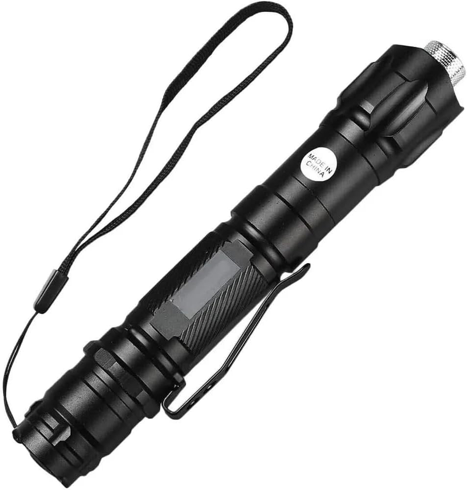 Flashlight with Rechargeable, Long Range Tactical Flashlight for Hunting Camping Hunting Fishing Outdoor Travel