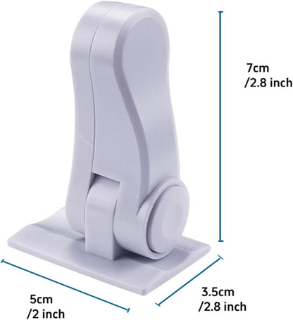 Leyatry Child Safety Locks for Doors. Baby Proof Door Handle Lever, Toddler Lever Locks,3M Adhesive no Tools Need or Drill (White, 4 Pack)