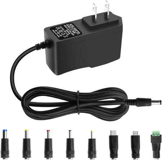 Arkare 5V 2A 10W DC Power Supply Adapter AC/DC Wall Plug Charger AC 100V-240V to DC 5 Volt 2Amp 1A 1.5A Replacement Power Cord USB Type C for Security Camera Baby Monitor Scanner TV Box Raspberry