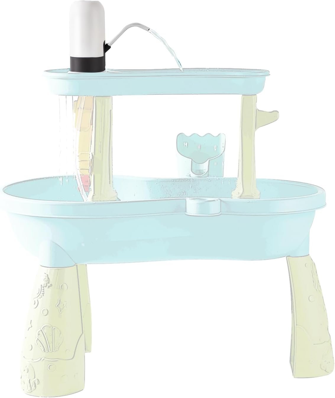 Water Play Table Pump for Kids and Toddlers, Portable Mini Water Pump Summer Outdoor Water Toys, Water Table Accessories