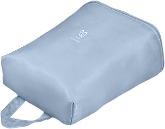 Borse impermeabili per scarpe da viaggio, capienza larga Oxford Cloth Shoe Storage Pouch for Gym 9.06x5.51x12.6 pollici, Sport, Closet Organization, Men & Women, Weatherproof Protection, blu, Se