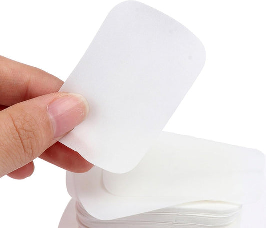 500 Pieces Soap Paper Sheets Portable Disposables Travel Bath Slices Sheet Paper Soap Flakes for Travel Outdoor Outdoor Soap Sheets