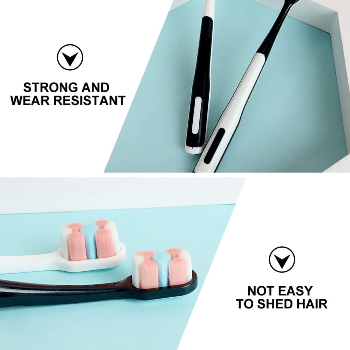 HAWILLOSCH Toothbrush 4pcs Gentle Toothbrush Heads Soft Brush Hair for Postpartum Oral Care Random Color