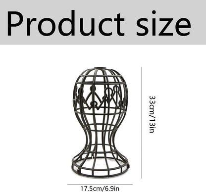 Plastic Wig Holder - Portable Wig and Hat Holder for All Wigs and Hats, Wig Display Tool, Tool Holder, Hat and Black Cap Holder