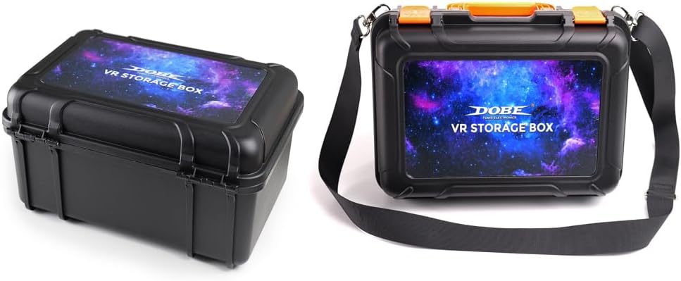 Meta Quest 3S Bag, Travel Case, Shockproof EVA Hard Shell Case, Anti-Scratch Organizer Divider Box Compatible with VR Accessories